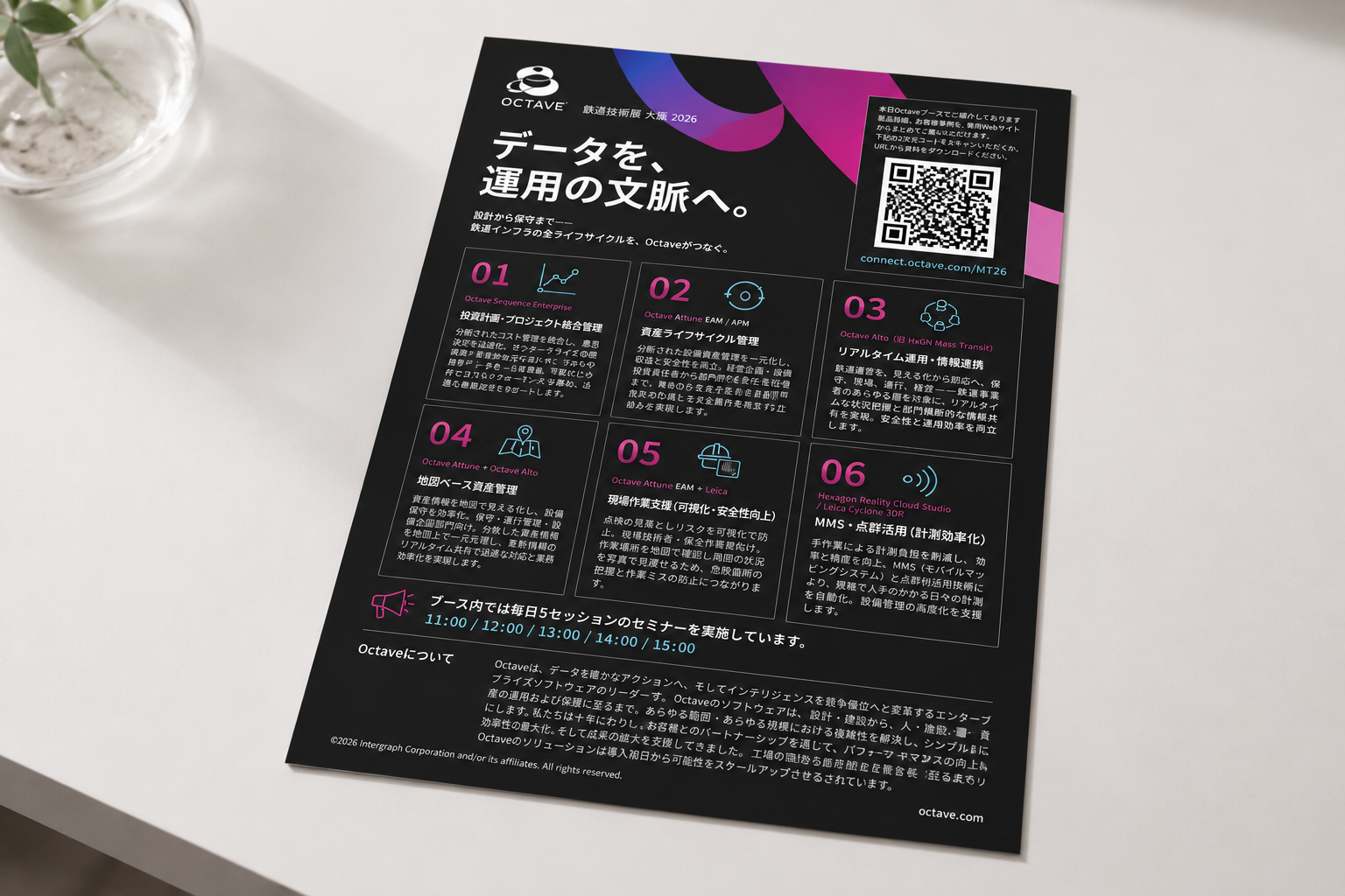 Octave 鉄道技術展 フライヤー